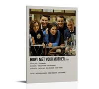 GFDGWZVOC How I Met Your Mother Film Poster Vintage Aesthetic Decorative Painting Canvas Wall Posters And Modern Family Bedroom Decor 20x30inch(50x75cm) Frame-style