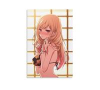 GFDGWZVOC Japanese Anime My Dress-up Darling Poster Kitagawa Marlene Decorative Painting Canvas Wall Posters And Modern Family Bedroom Decor 12x18inch(30x45cm) Unframe-style