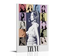 GFDGWZVOC Twice Aesthetic Group Poster Tzuyu Decorative Painting Canvas Wall Posters And Modern Family Bedroom Decor 08x12inch(20x30cm) Frame-style