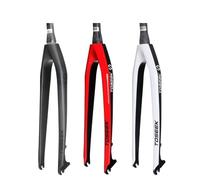 GFDSGRE Bike Forks Carbon Fibre Mountain Bicycle Front Fork 26er 27.5er 29er Tapered 1-1/8-1-1/2 Bike Hard Fork Bike MTB Parts Mtb Forks(Black 29er)