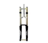 GFDSGRE Bike Forks Fork Downhill MTB Mountain Bike Fork Suspension Damping Bicycle Fork Black White Gold Golden Mtb Forks(27.5 or 29inch black)