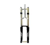 GFDSGRE Bike Forks Fork Downhill MTB Mountain Bike Fork Suspension Damping Bicycle Fork Black White Gold Golden Mtb Forks(26 inch black)