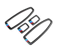 GFDSGRE Car Interior Mouldings Car Door Window Switch Frame Cover Trim Carbon Fiber Molding Sticker Kit Fit Use For BMW F20 F30 F34 F36 F48 1 3 4 Series Accessories Interior Mouldings