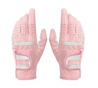 GFDSGRE Golf Glove 1pair Professional Breathable Sky Blue Soft Fabric For Women Left And Right Hand(Pink 1 pair,Size 20)