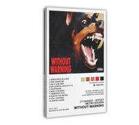 GFERW Metro Boomin 21 Savage Offset Without Warning Album Cover Poster Canvas Poster Frame-style 16x24inch(40x60cm)