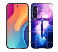 GFEWYTJYJ for Galaxy S25 Case,Fashion Shock-Absorption Flexible TPU Bumper Soft Rubber Protective Phone Case Cover for Samsung Galaxy S25 6.2" 2025,Christian Cross in The Sky