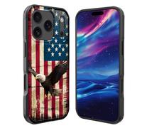 GFEWYTJYJ Magnetic for iPhone 17 Pro Case,[Compatible with MagSafe][Military Grade Shockproof] Heavy Duty Tough Rugged Cover for iPhone 17 Pro 6.3 inch 2025,American Flag Bald Eagle