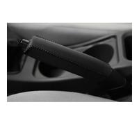 GFFLH Car Handbrake Cover for Hyundai i10 i20 i30 i40 ix20 ix25 ix35 ix55 HB20, Leather Anti-Slip Handbrake Cover Hand Brake Lever Protective Sleeve Interior Accessories,Black