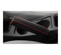 GFFLH Car Handbrake Cover for Peugeot RCZ/RCZ R 2010-2016, Leather Anti-Slip Handbrake Cover Hand Brake Lever Protective Sleeve Interior Accessories,Red
