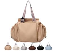 GFFTYX Ekon Essential Tote Bag,Emma and Everyday Bag,Multifunctional Travel Organizer Bag,Boasts Great Storage Capacity(Khaki)