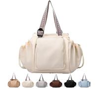 GFFTYX Ekon Essential Tote Bag,Emma and Everyday Bag,Multifunctional Travel Organizer Bag,Boasts Great Storage Capacity(Beige)