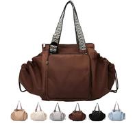 GFFTYX Ekon Essential Tote Bag,Emma and Everyday Bag,Multifunctional Travel Organizer Bag,Boasts Great Storage Capacity(Coffee)