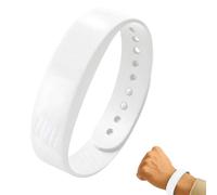 GFFTYX Fit Sleeps Wrist Alarm Vibrating Alarm Wristband Fit sleeps Alarm Clock Watches 40-Day Battery Life Silent Wrist Shock Bands for Deepsleepers Elderly(White)