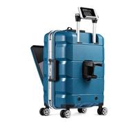 GFFTYX GDLHY Carry On Luggage 20 Inch Hard Shell Suitcases for Travel | Front Laptop Pocket, Spinner Wheels, External USB Port, TSA Lock, Expandable Design, ABS+PC Material(A)