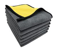 GFGJYK 6PCS Microfibre Cleaning Cloths for VW Passat Alltrack B8 3G | 2015-2024, Lint Free,Super Absorbent Towel,Dual-Sided Soft Towels for Auto Detailing Polishing Washing Cleaning