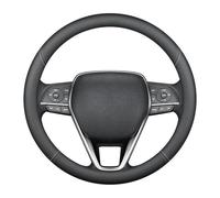 GFGJYK Carbon Fiber Leather Steering Wheel Cover for Audi A4 Avant B9 8W I 2015-2024, Soft Anti-slip, Breathable Comfortable & Durable, Stylish Car Interior Accessory,Circular