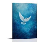 GFGPSALZU A Soft White Dove Rising Into An Endless Azure Background, A Simple Prayer Woven Into Blue Eternity. Fashionable Wall Decor - Hanging Art Poster And Mural20x30inch(50x75cm)