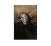 GFGPSALZU Animal Oil Painting- A Mole Surfacing from Underground Into A Mudboard Race Finale Fashionable Wall Decor - Hanging Art Poster And Mural20x30inch(50x75cm)
