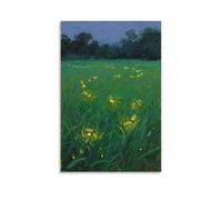 GFGPSALZU Fireflies Flit, Circling The Grass Fashionable Wall Decor - Hanging Art Poster And Mural12x18inch(30x45cm)