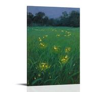 GFGPSALZU Fireflies Flit, Circling The Grass Fashionable Wall Decor - Hanging Art Poster And Mural20x30inch(50x75cm)