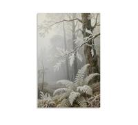 GFGPSALZU Forest Edge Scenic Winter Frost Fashionable Wall Decor - Hanging Art Poster And Mural20x30inch(50x75cm)