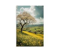 GFGPSALZU Landscape - Spring Blossoms in The English Countryside Fashionable Wall Decor - Hanging Art Poster And Mural24x36inch(60x90cm)