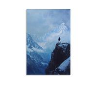 GFGPSALZU Mountaintop Stillness - Climber’s High Fashionable Wall Decor - Hanging Art Poster And Mural16x24inch(40x60cm)