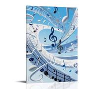 GFGPSALZU Music Notes, Staffs And Trelles Appear to Be Coming from The Fashionable Wall Decor - Hanging Art Poster And Mural16x24inch(40x60cm)