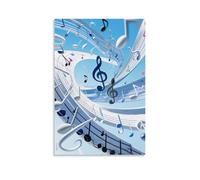 GFGPSALZU Music Notes, Staffs And Trelles Appear to Be Coming from The Fashionable Wall Decor - Hanging Art Poster And Mural20x30inch(50x75cm)