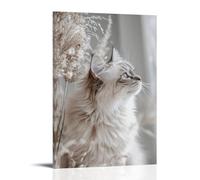 GFGPSALZU Pet Poster Elegance, Graceful Cat Companions Fashionable Wall Decor - Hanging Art Poster And Mural08x12inch(20x30cm)