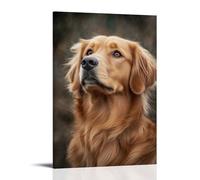 GFGPSALZU Pet Poster Majestic, Regal Golden Retriever Fashionable Wall Decor - Hanging Art Poster And Mural24x36inch(60x90cm)