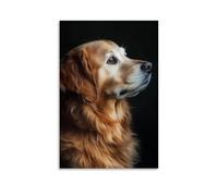 GFGPSALZU Pet Poster Majestic, Regal Golden Retriever Portrait Fashionable Wall Decor - Hanging Art Poster And Mural24x36inch(60x90cm)