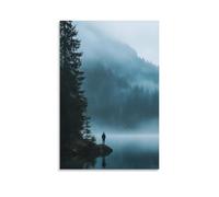 GFGPSALZU Standing Alone in Mountain Silence Fashionable Wall Decor - Hanging Art Poster And Mural24x36inch(60x90cm)