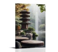 GFGPSALZU Taoist Architecture Poster for Calm Meditation Rooms Fashionable Wall Decor - Hanging Art Poster And Mural16x24inch(40x60cm)