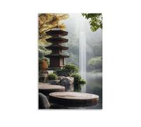 GFGPSALZU Taoist Architecture Poster for Calm Meditation Rooms Fashionable Wall Decor - Hanging Art Poster And Mural16x24inch(40x60cm)