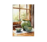 GFGPSALZU Watercolor Zen Still Life Art for Peaceful Meditation Spaces Fashionable Wall Decor - Hanging Art Poster And Mural24x36inch(60x90cm)
