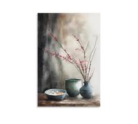 GFGPSALZU Watercolor Zen Still Life Print for Peaceful And Cozy Spaces Fashionable Wall Decor - Hanging Art Poster And Mural24x36inch(60x90cm)