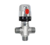 GFGWXMQB Brass Thermostatic Mixing Valve Solar Water Heater Shower Diverter Adjust The Mixing Temperature Bathroom Mixer