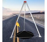 GFHOOZ Confined Space Kit Rescue System, Storm Manhole Pumps Fire Rescue Tripod with 1800 Lbs 2600 1200 Lbs Winch for Underground Pipe Vertical Entry, Portable Man Lifting Equip