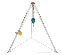 GFHOOZ Confined Space Tripod Kit with 1200 lb. Lifting Winch and Fall Arrest Lifting and Rescue Equipment with Safety Self-Lock 1200lbs One Size