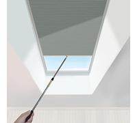 GFHOOZ Light Grey Honeycomb Cellular Shades - Waterproof Half Blackout Blinds for Skylight Attic Roof Custom Size (W70 x L150CM) - Energy Efficient Window Treatment