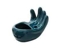 GFHTRELY Ashtray Nordic Glazed Ceramic Finger Ashtray, Minimalist Decor Ornament For Home Smoke Tray(A)