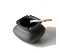 GFHTRELY Ashtray Retro Black Pottery Creative Ashtray Living Room Decoration And Portable And Practical Smoke Tray