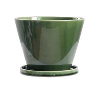 GFHTRELY Flower Pot Retro Ceramic Flower Pots, Desktop Green Plant Pots, Round Flower Pots For Growing Plants And Flowers Planter Pots