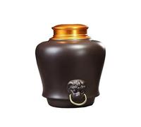 GFHTRELY Tea Can Retro Wake Tea Jar Pu'er Sealed Chinese Style Purple Clay Medicinal Home Decoration Tea Caddy(A)