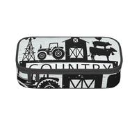 Gfhwpxcnb Farm Sweet Farm Pencil Case Large Capacity Pencil Pouch Pen Bag Stationery Organizer Office Makeup Bag with Compartment for Girls Boys and Adults