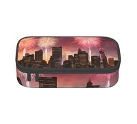 Gfhwpxcnb Las Vegas Sunset Pencil Case Large Capacity Pencil Pouch Pen Bag Stationery Organizer Office Makeup Bag with Compartment for Girls Boys and Adults