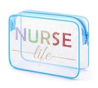 Gfhzdmf Nurse Life Gifts Nurse Makeup Bag Nurses Day Gifts Nurse Week Gifts Transparent Cosmetic Bag Appreciation Thank You Gifts for Nurse Birthday Gift for Nurse Graduation Gift for Nursing Student,