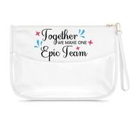 Gfhzdmf Team Definition Gift for Women Girl Makeup Bag Team Gifts for Female Coworker Employee Colleague Cosmetic Bag With Zipper Appreciation Christmas Birthday Present for Team Toiletry Pouch, beige
