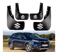 GFHZZS Car Mud Flaps for Suzuki SX4 S-Cross 2022 2023 2024,with Emblems Logo Splash Guards Car Fenders Mudguards Guards Tire Mudflaps Front Rear Rubber Splash Car Accessories